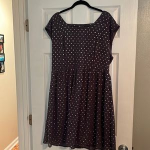 Gray & Gold Polka Dot 1x Forever 21+ dress